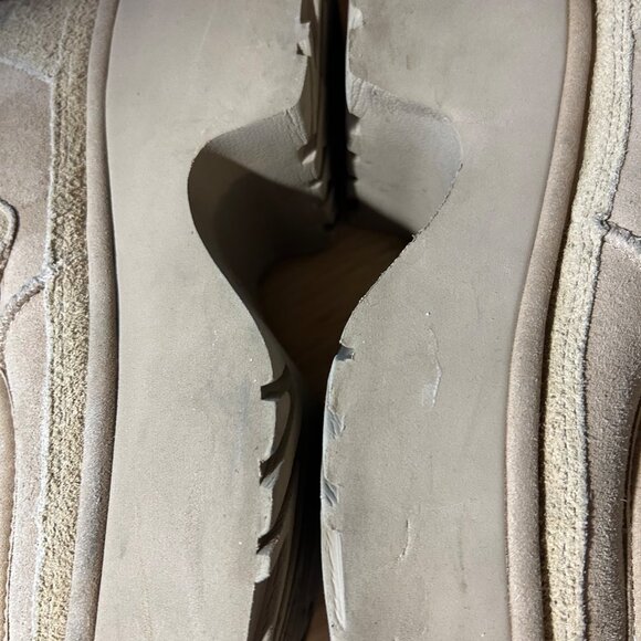 Womens Ugg Classic New Height Sand Suede Shearling Platform Lace-Up Bootie 9 - Picture 12 of 13